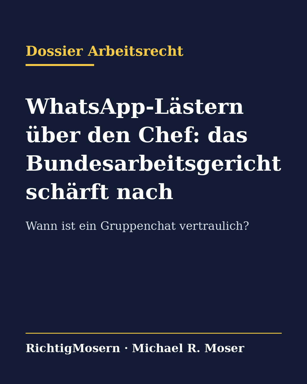 Kachel Dossier Arbeitsrecht: WhatsApp-Lästern über Den Chef: Das Bundesarbeitsgericht Schärft Nach